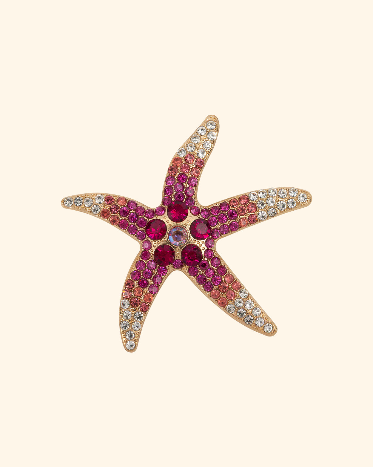 Broche Zeester roze
