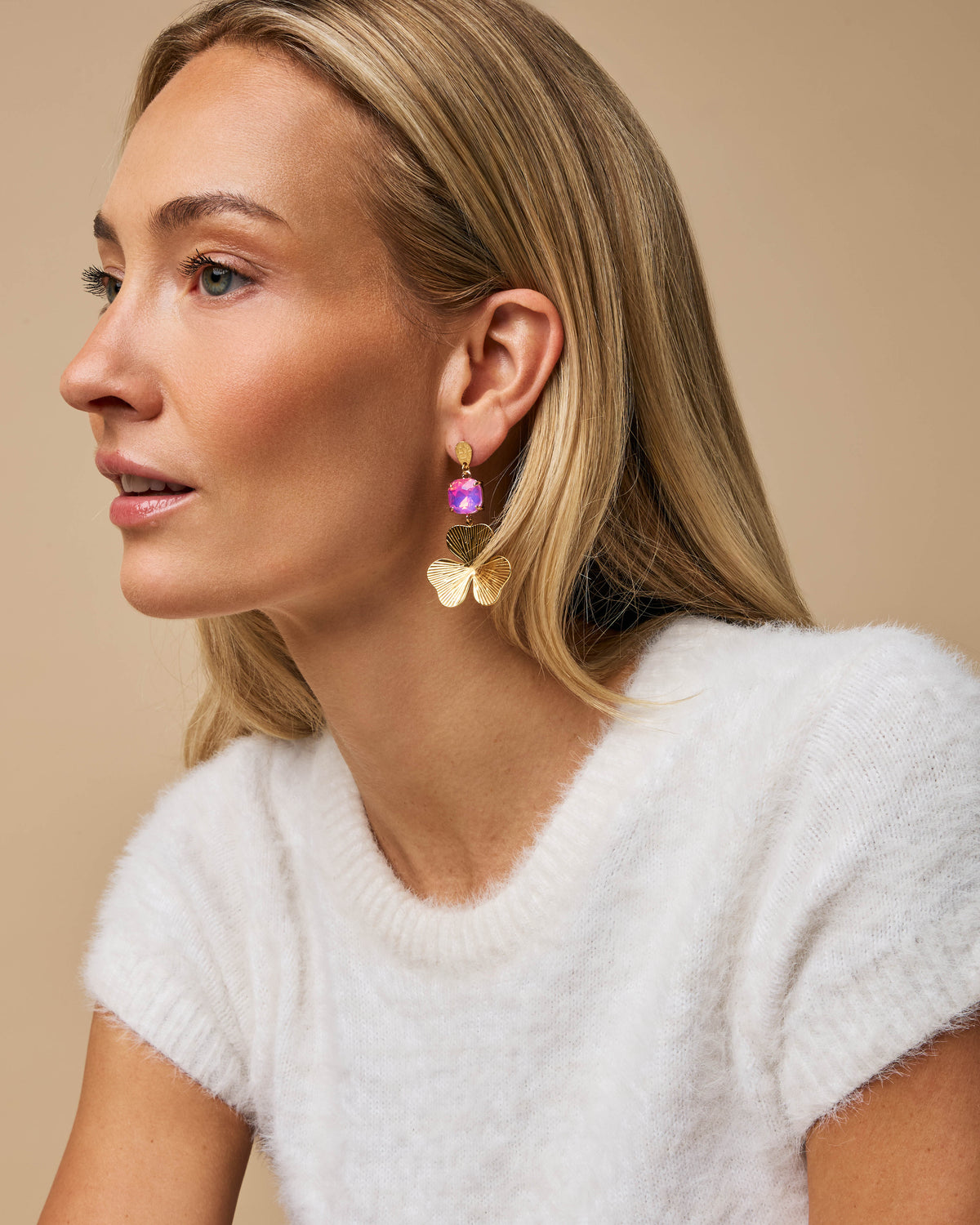 MF-BELLY Pink oorbellen