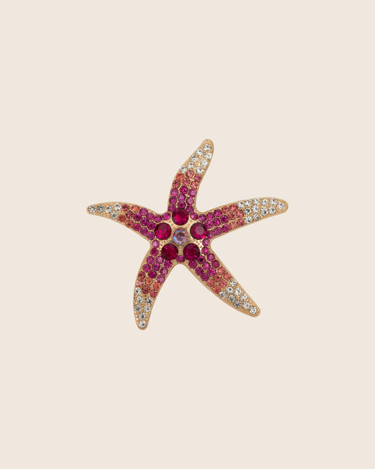 Broche Zeester roze